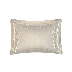 Pillow Case Lux Jacquard Cotton Taupe Tree Leaves 5/3