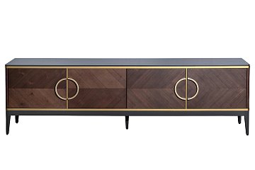 Тумба под ТВ 4-х дверная шпон 151SV-10003