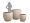 Кашпо Treez Effectory Beton Большой округлый конус Белый песок д-54 см, в-51 см 2879361
