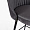 Стул Люцерн серый бархат, вертикальная прострочка, ножки черные для кафе, ресторана, дома, кухни 2074752