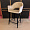 Стул Белладжио Нью вращающийся бежевый бархат ножки черные для кафе, ресторана, дома, кухни 2014563