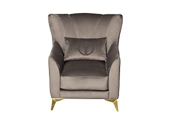 Кресло Siena велюр серый Триумф17 мм