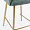 Стул Белладжио зеленая ткань ножки золото для кафе, ресторана, дома, кухни 2209558