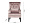 Кресло Rimini велюр пыльн.роза Н-Йорк40  с подушкой 1450457