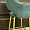 Стул Белладжио зеленая ткань ножки золото для кафе, ресторана, дома, кухни 2201303