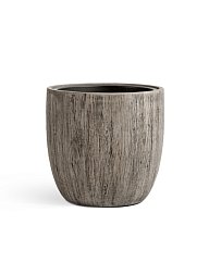 Кашпо TREEZ Effectory Wood Округлый конус Беленый дуб д-49 см, в-47 см