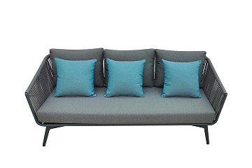 Диван трехместный "ARIAL" уличный серый 129KN-02613