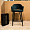 Стул Магриб New темно-зеленый бархат ножки черные для кафе, ресторана, дома, кухни 2207853