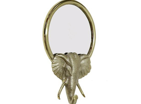 Зеркало декоративное "Голова слона" цвет золото 36*60см 94PR-21778
