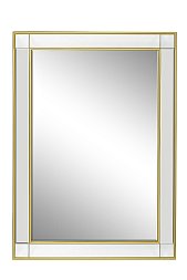 Зеркало прямоугольное отделка цвет золото 74*104см 19-OA-8172
