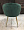 Париж темно-зеленый бархат с вертикальной прострочкой (снаружи и внутри) ножки под золото для кафе,  2080238