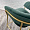 Стул Пиза темно-зеленый бархат ножки матовое золото для кафе, ресторана, дома, кухни 2098496