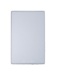 Uni sheet premium woven cotton sateen stripe grey h h 0 bez rezinki