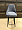 Стул Люцерн серый бархат, вертикальная прострочка, ножки черные для кафе, ресторана, дома, кухни 2067243