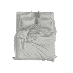 Set Royal Cotton Sateen Cold Grey