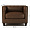 Кожаное кресло Chester Lux коричневое 1237292