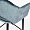 Стул Белладжио зелено-серый бархат ножки черные для кафе, ресторана, дома, кухни 2061663