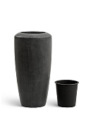Товар Кашпо TREEZ Effectory Quartz Высокий конус Design Чёрный кварц д-46, в-90 см добавлен в корзину