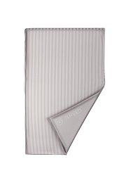 Duvet Cover Premium Woven Cotton Sateen Stripe Grey V F1