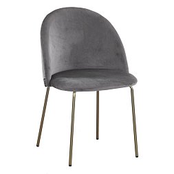 Дижон темно-серый бархат ножки под золото для кафе, ресторана, дома, кухни