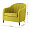 Кресло Dake желтое 1236654
