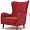 Кресло Monreale красное 1236244