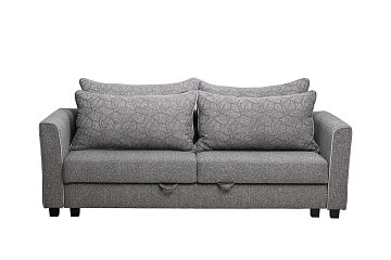Диван Marco трехмест. раскл., букле серый Flona SER+Buta SER 