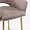 Стул Магриб Нью бежево-коричневая ткань ножки золото для кафе, ресторана, дома, кухни 2210333